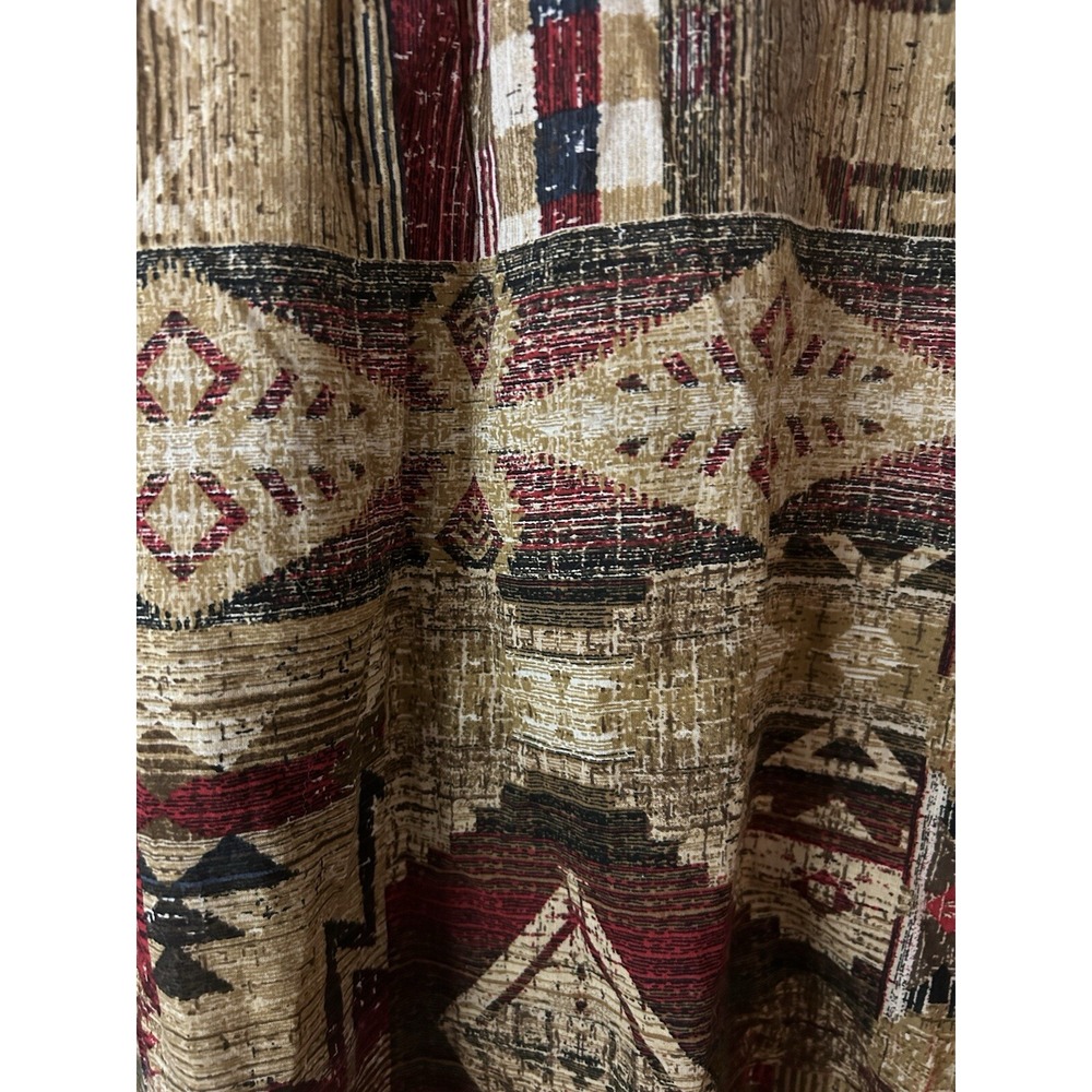 LRL Lauren Jean Co-Ralph Lauren-Women‎ Sz M Southwest Aztec Blouse - Picture 7 of 8